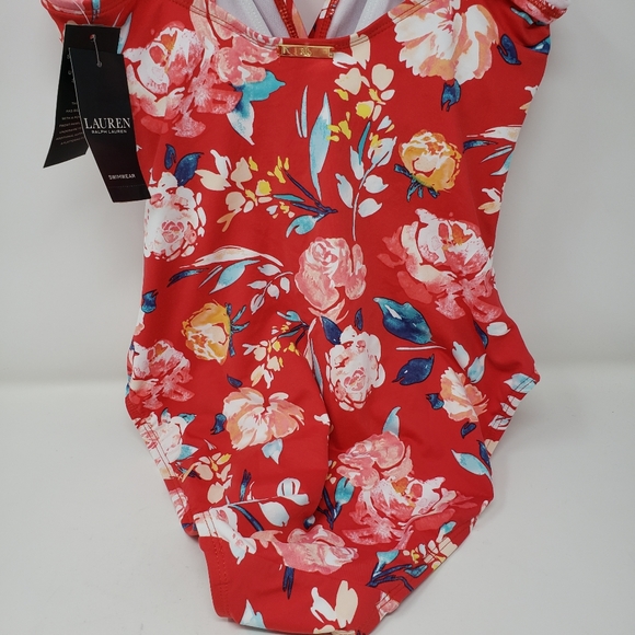 Ralph Lauren Bright Floral One Piece Swimsuit NWT - Picture 7 of 9